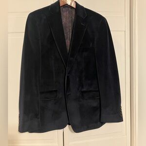 Ralph Lauren Navy Velvet Sport Coat Blazer